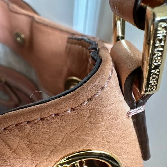 Michael Kors Jet Set Chain Gather Shoulder Bag Women Leather Purse - Picture 16 of 16